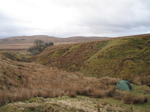 SX13247 Tent at Nant Hepste-fechan river in the morning.jpg